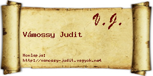 Vámossy Judit névjegykártya