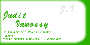 judit vamossy business card